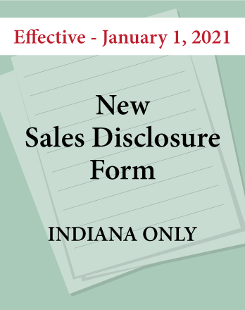 New Sales Disclosure Form - Indiana
